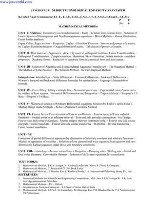 1st year (r09) syllabus book [sres11jemeches.blogspot.com] | PDF
