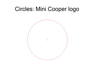 Circles: Mini Cooper logo
 