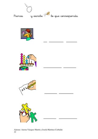 #

/

__ ________ ______

__________ _______

_______ ________

_______ __________
Autoras: Aurora Vázquez Martín y Josefa Martínez Corbalán
22

 