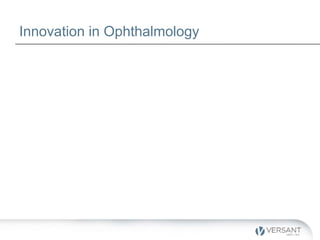 Innovation in Ophthalmology
• Still immense unmet needs
• Innovation resources focused where they are rewarded
 
