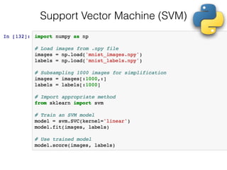 Support Vector Machine (SVM)
 