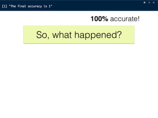 So, what happened?
100% accurate!
 