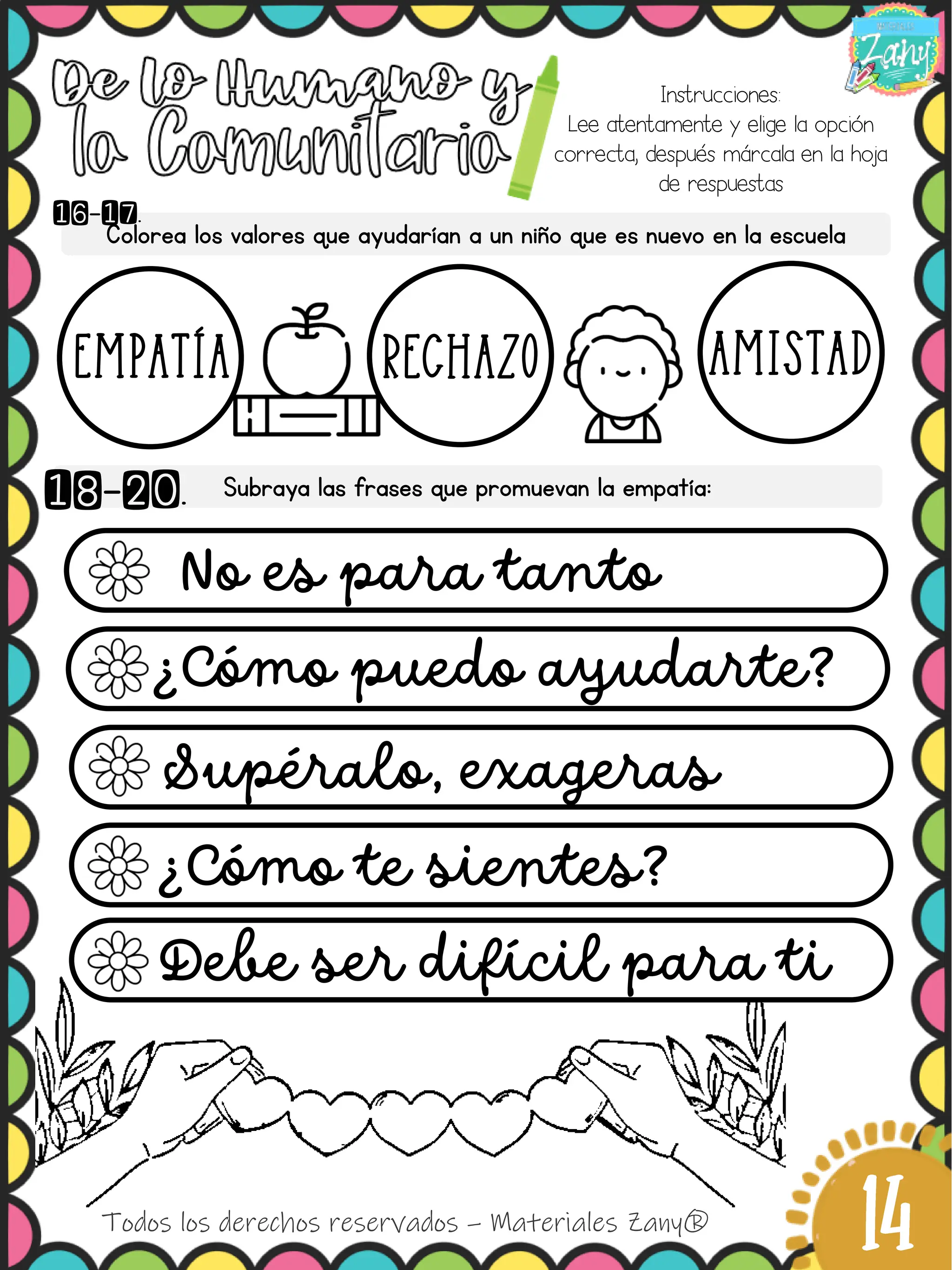 1° T3 Examen Zany de primer grado compl PDF