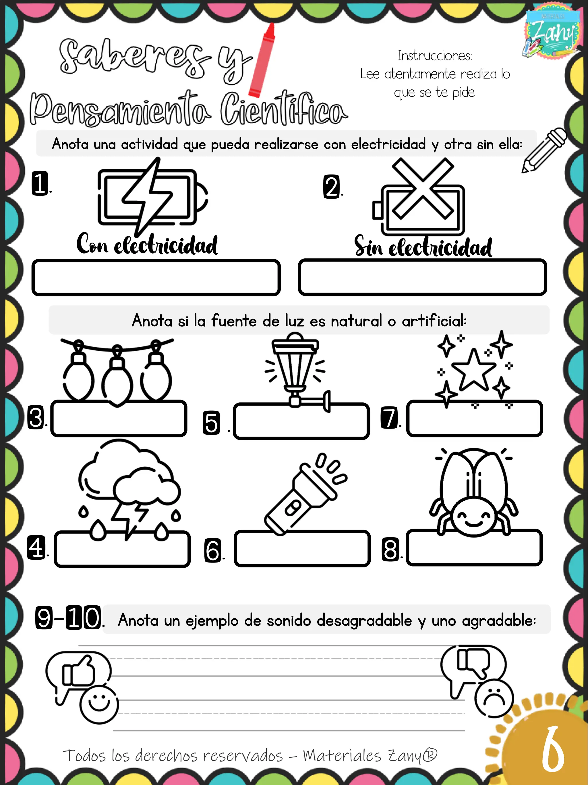 1° T3 Examen Zany de primer grado compl PDF