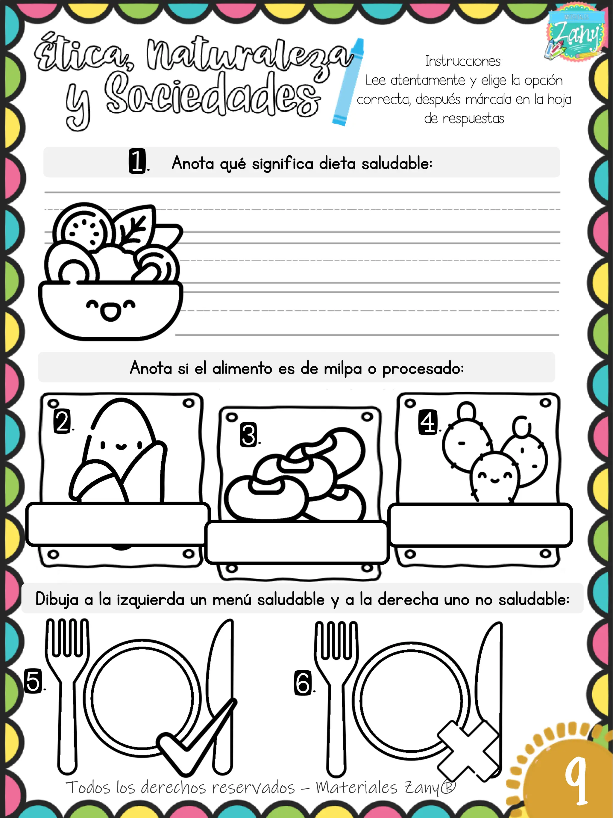 1° T3 Examen Zany de primer grado compl PDF