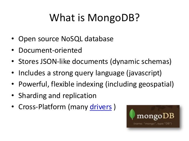 MongoDB for the SQL Server
