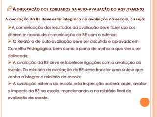 Selecção do domínio a avaliar;