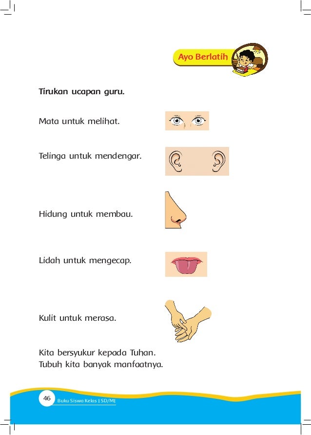Buku 1 Tematik Tema 1 Kelas 1