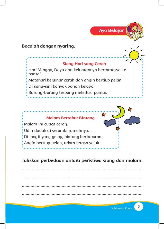 Jawaban Pohon Bintang Kata Peristiwa Malam Hari Kami