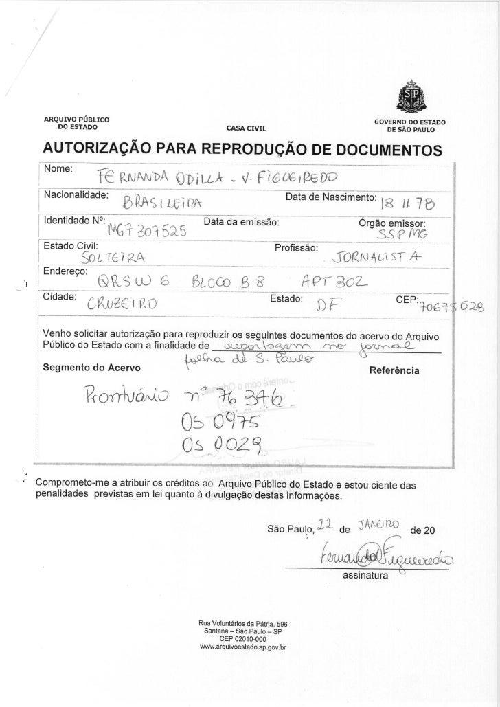Termo de responsabilidade assinado Termo de responsabilidade assinado