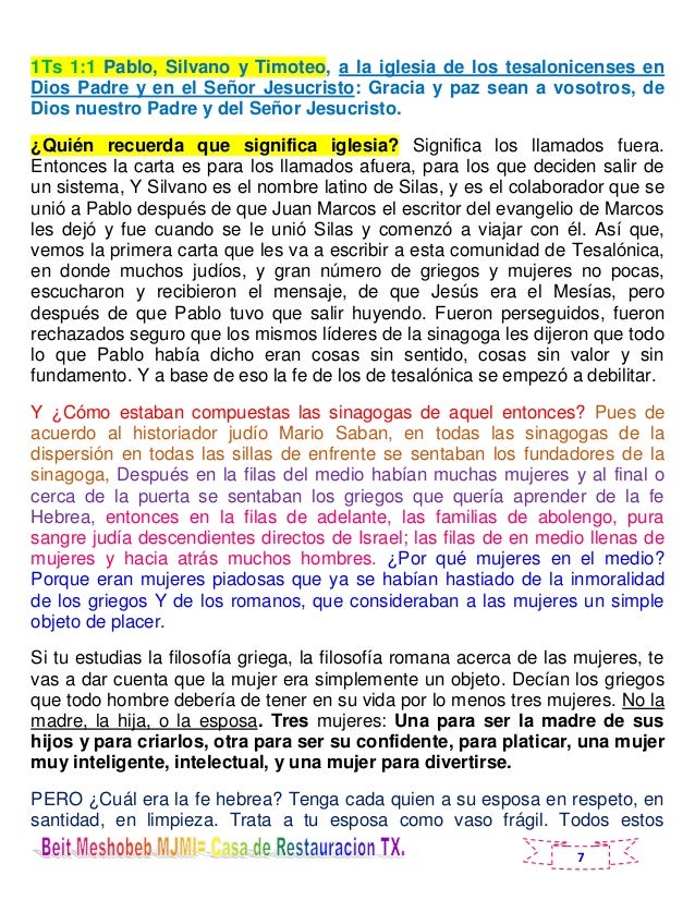 1 Tesalonicenses capitulo 1