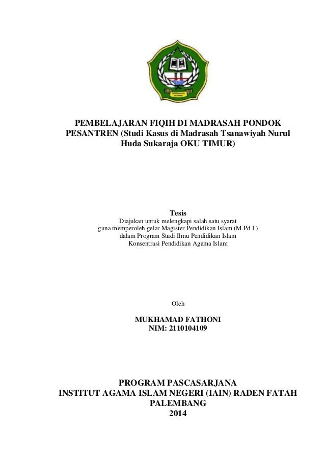 Proposal tesis pendidikan agama islam kualitatif pdf image