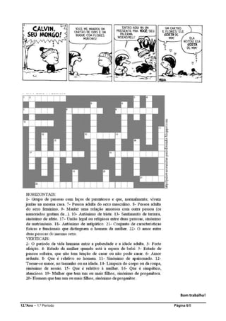 12.ºAno – 1.º Período Página 6/8
Bom trabalho!
 