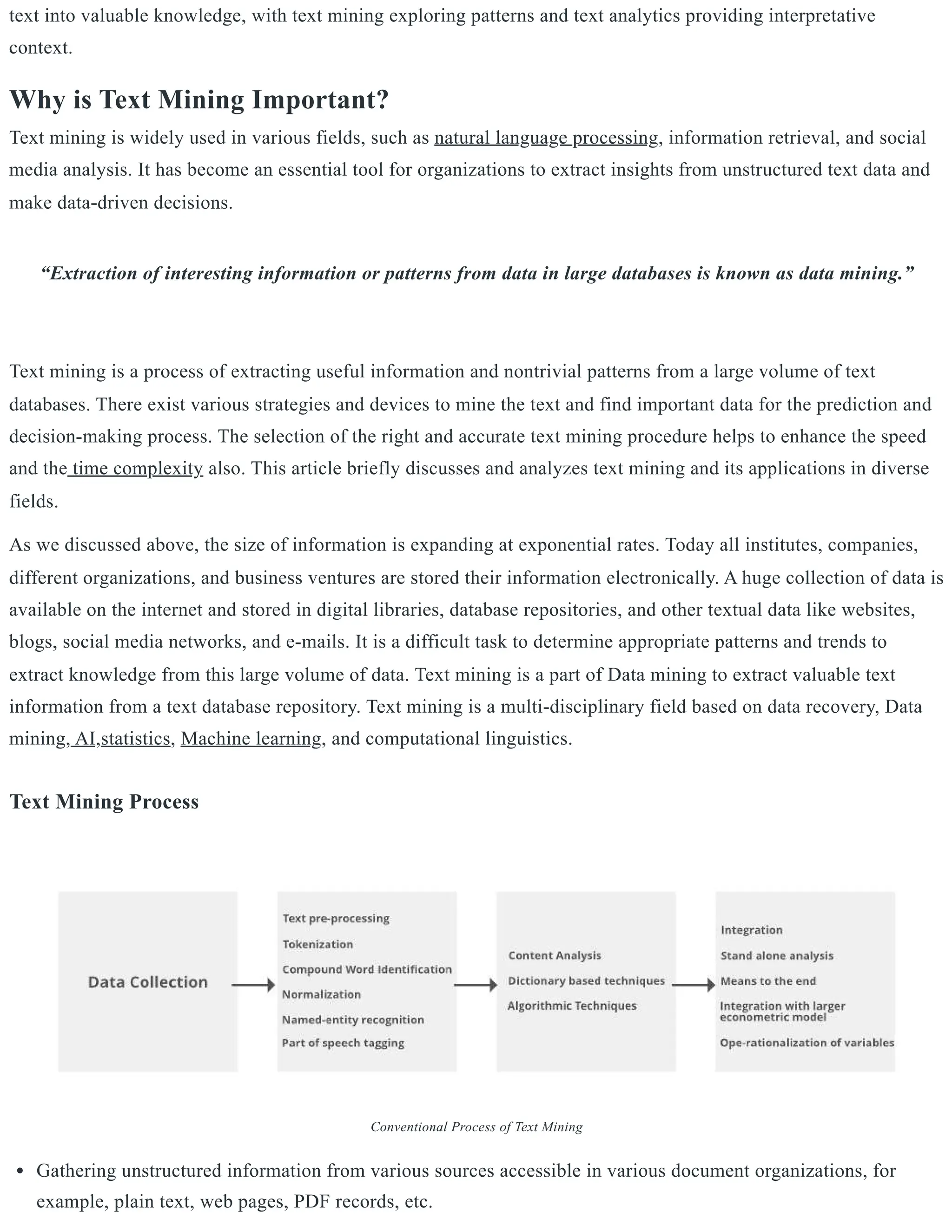 Text mining steps with examples and sample | PDF | Search | Internet