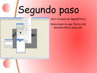 Introducir el texto con la herramienta correspondiente(font:Amsterdam Graffiti) 