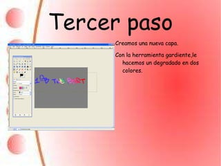 Segundo paso Abrir el menú de Capas(Ctrl+L) 
