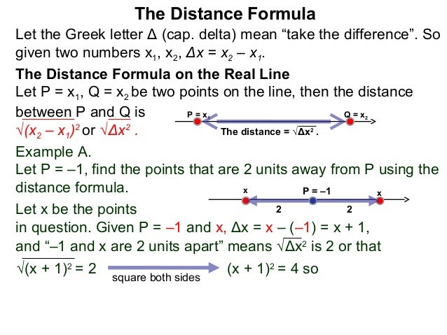 31 the distance formulas