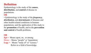 Comprehensive Introduction to Epidemiology: History, Concepts, and ...