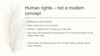 1 the nature and development of human rights | PPTX