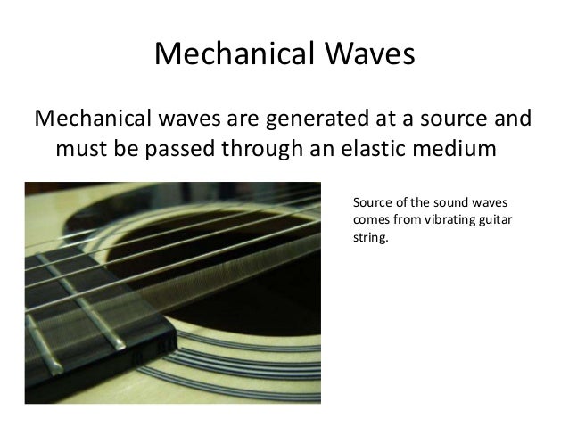 Why are sound waves classified as mechanical?