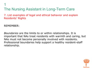 The nursing assistant in long term care | PPT