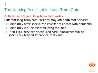 The nursing assistant in long term care | PPT