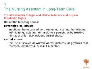 Nursing Assistant, The: Acute, Subacute, and Long-Term Care