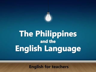 English for teachers
 