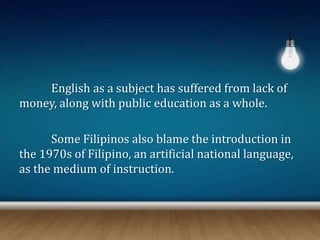 English Language in the Philippines | PPTX