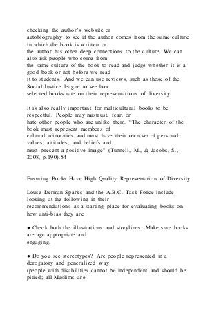 1 The Role Of Equity And Diversity In Early Childhood Educat | DOCX