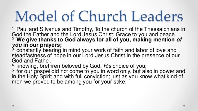 21 Model Of Church Leaders 1 21 Model Of Church Leaders 1