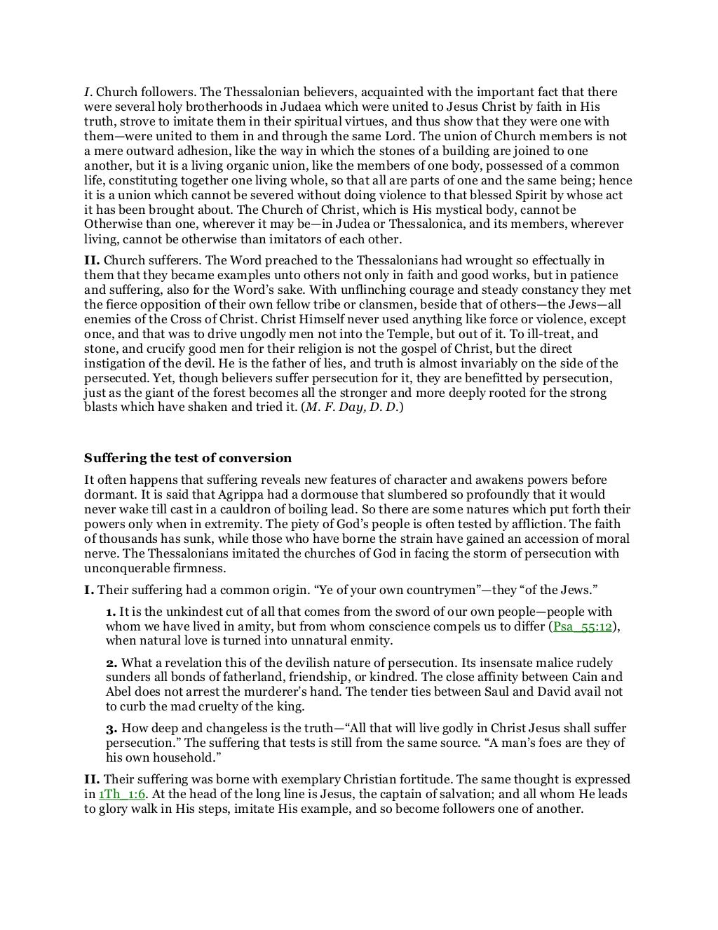 1 Thessalonians 2 Commentary