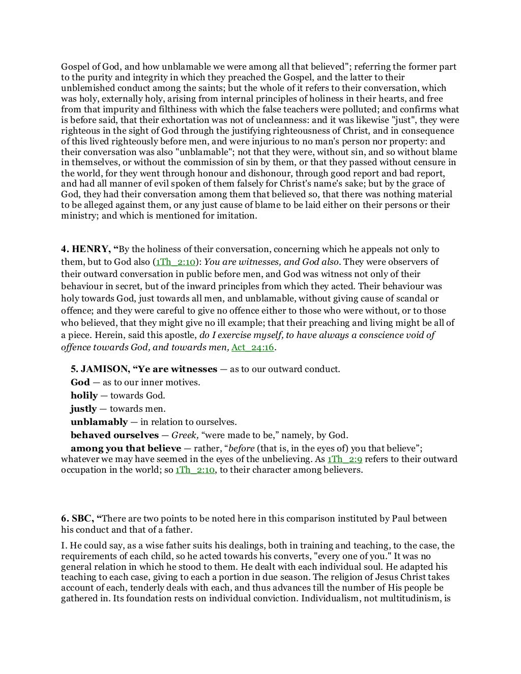 1 Thessalonians 2 Commentary