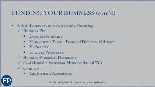 RISK MANAGEMENT
• Corporate counsel
• Business licenses & registrations
• Internal controls / policies & procedures
• Insu...