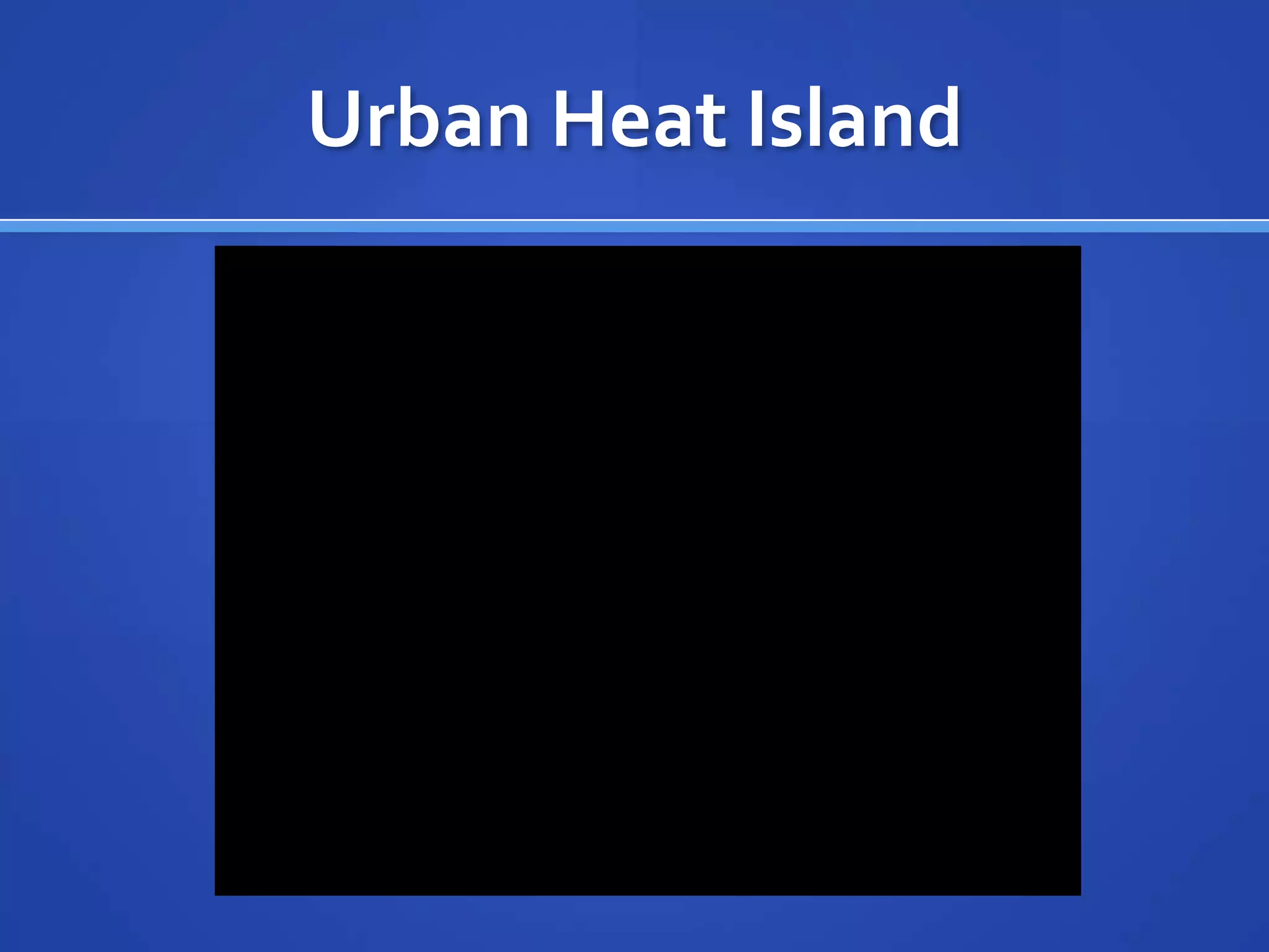 Urban Heat Island
 