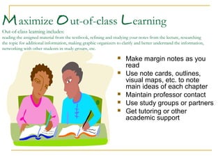 Maximizing Out-of-Class Learning: Textbook Reading 
To maximize out-of-class reading of textbooks, use the SQ4R strategy. ...