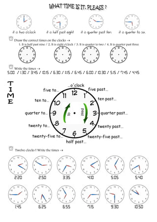 1 time worksheet