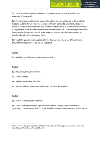 1 Timothy Bible Study | PDF