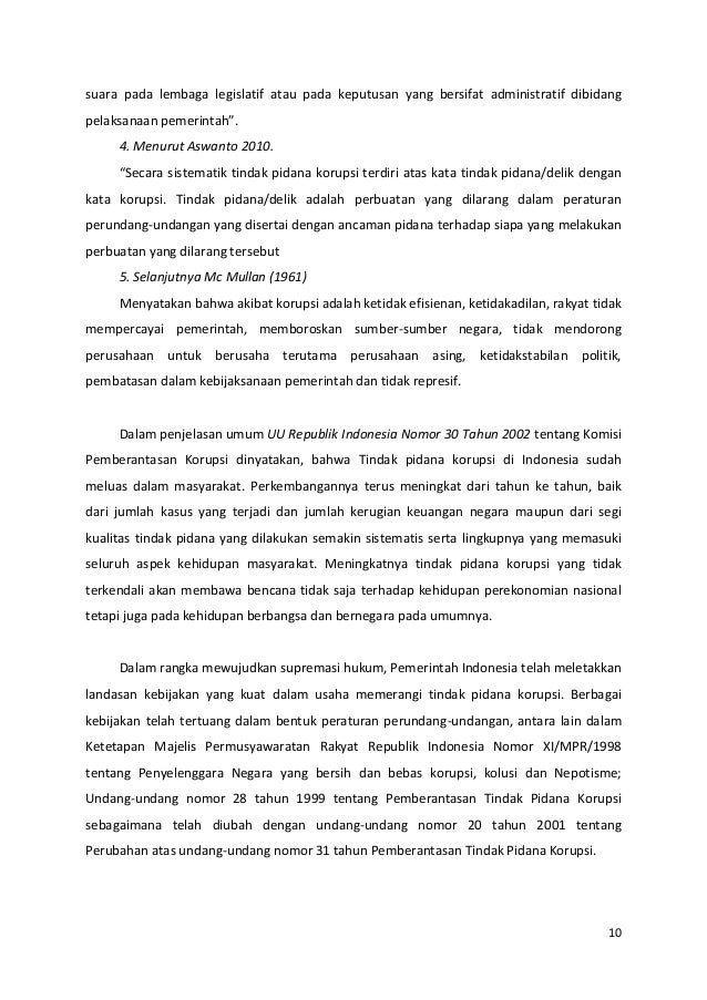 Tipikor Tindak Pidana Korupsi