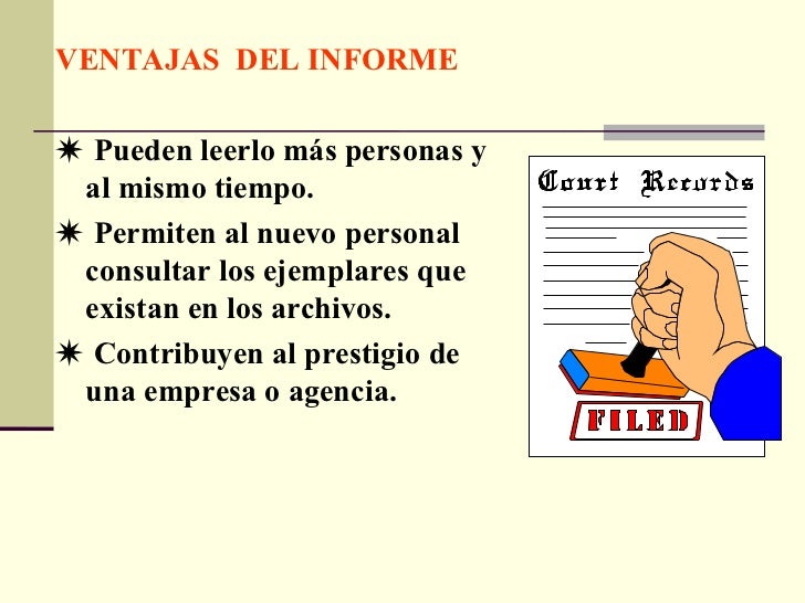 Cuales Son Las Ventajas Y Desventajas De Un Informe www.slideshare.net