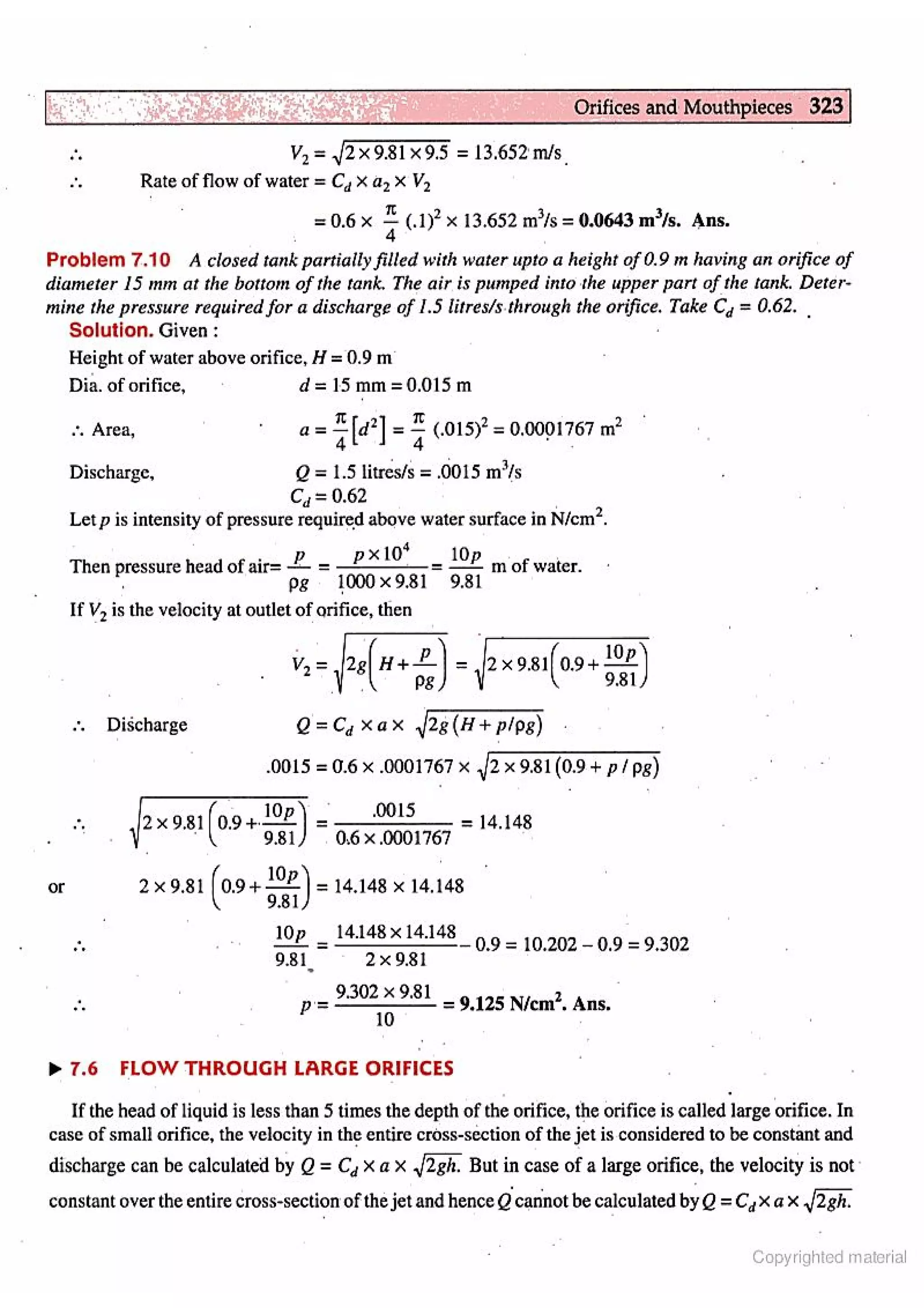 Fluid Mechanic and Hyraulics