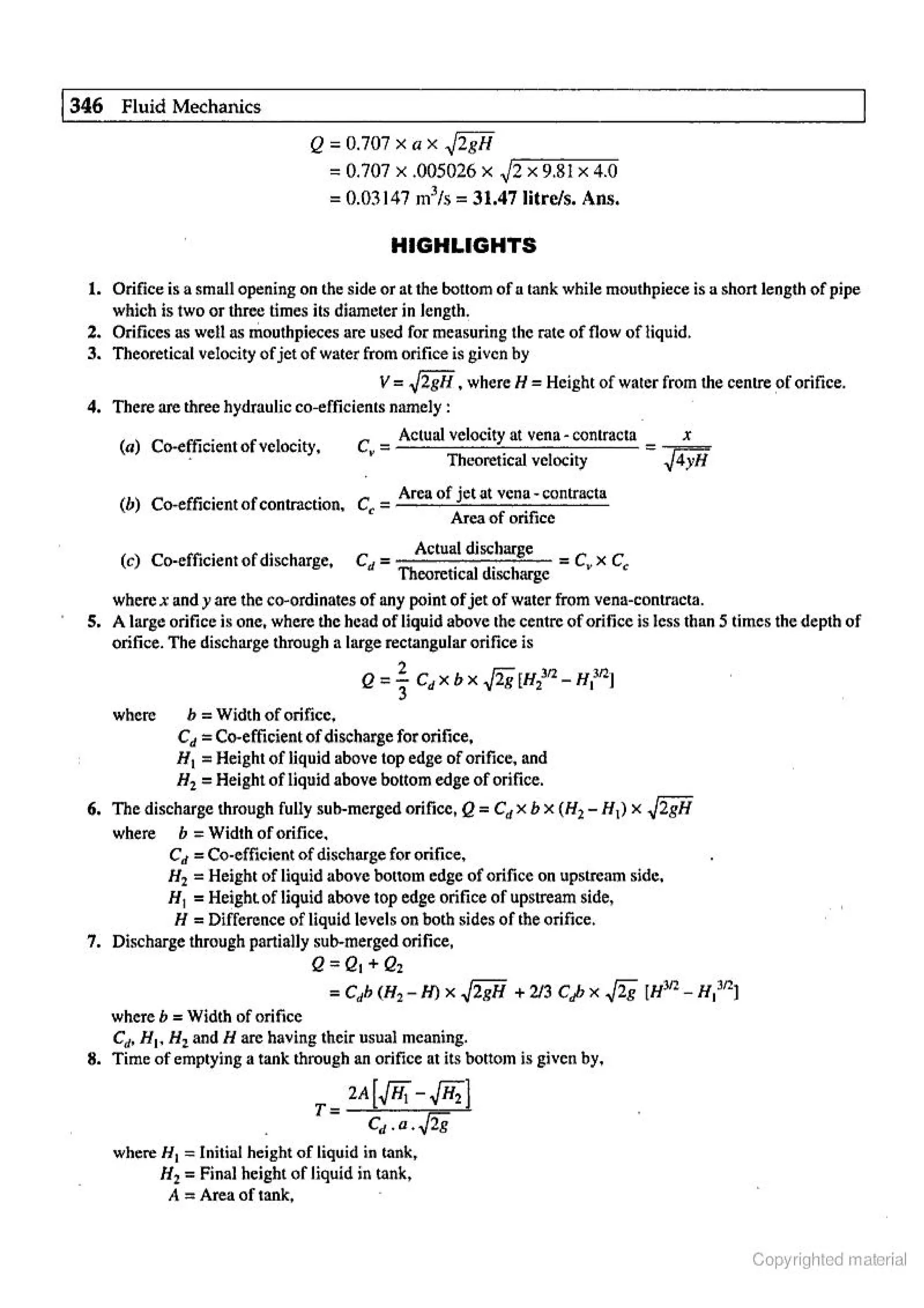 Fluid Mechanic and Hyraulics