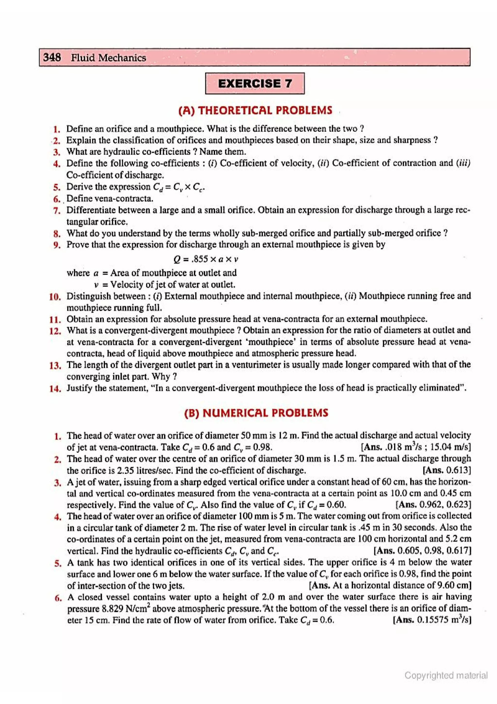 Fluid Mechanic and Hyraulics