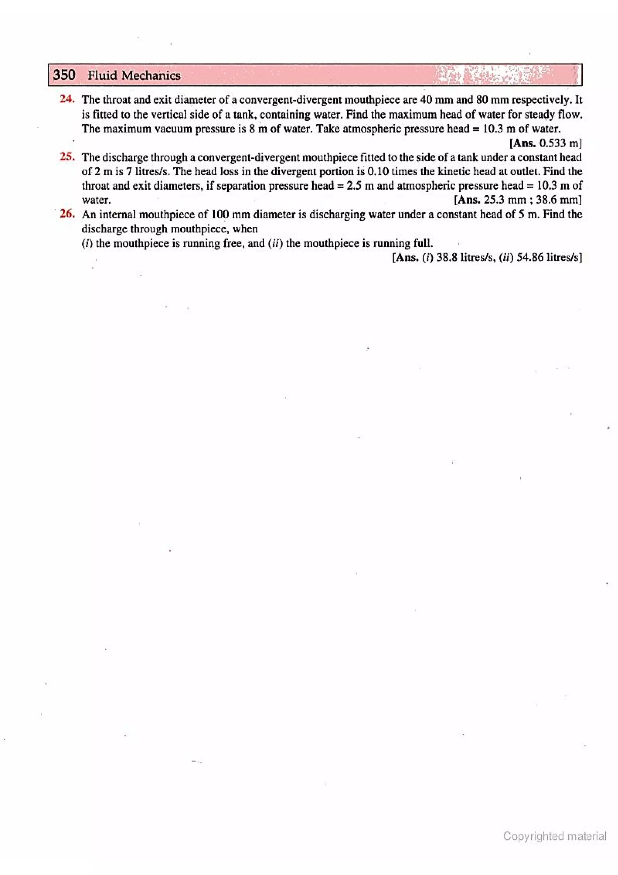 Fluid Mechanic and Hyraulics