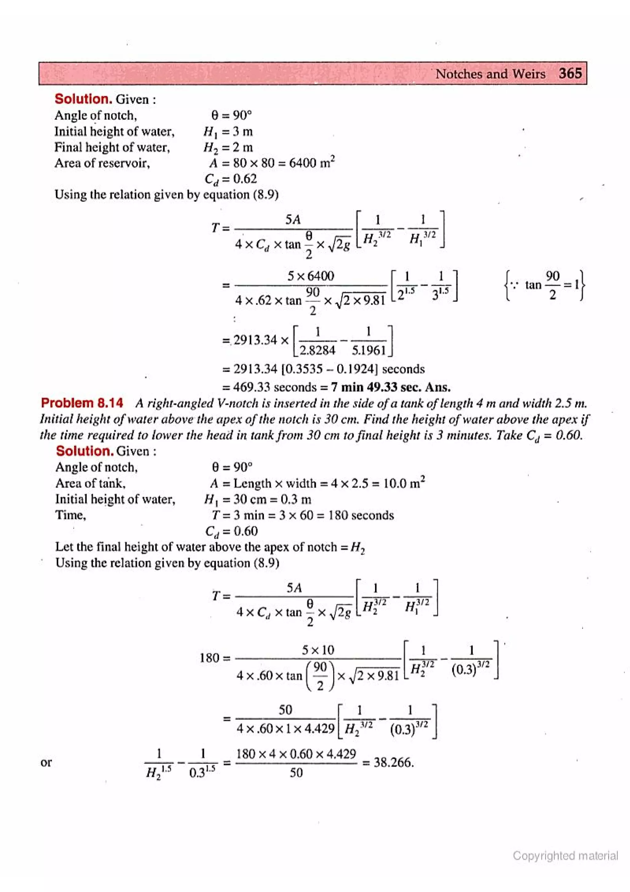 Fluid Mechanic and Hyraulics