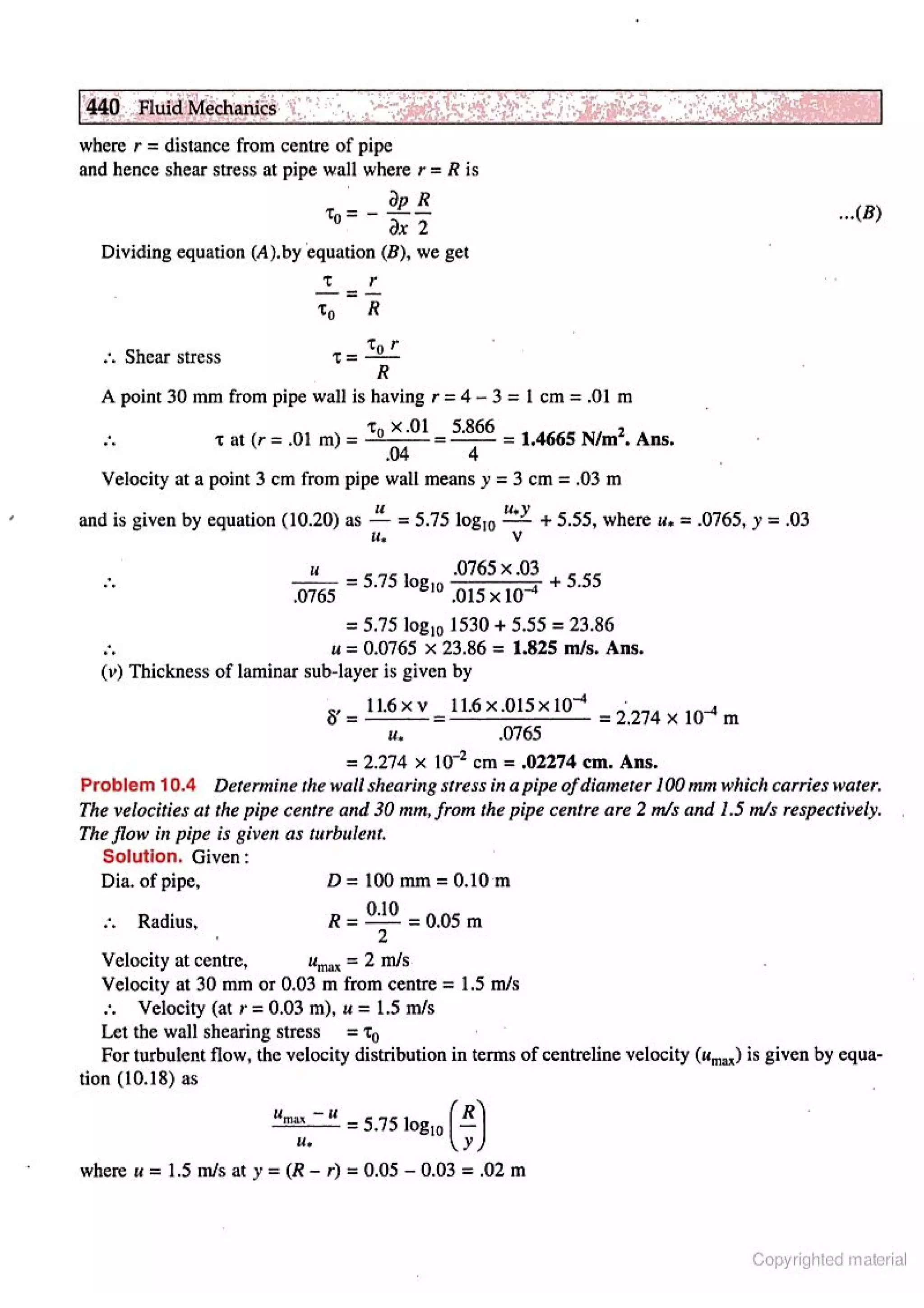 Fluid Mechanic and Hyraulics