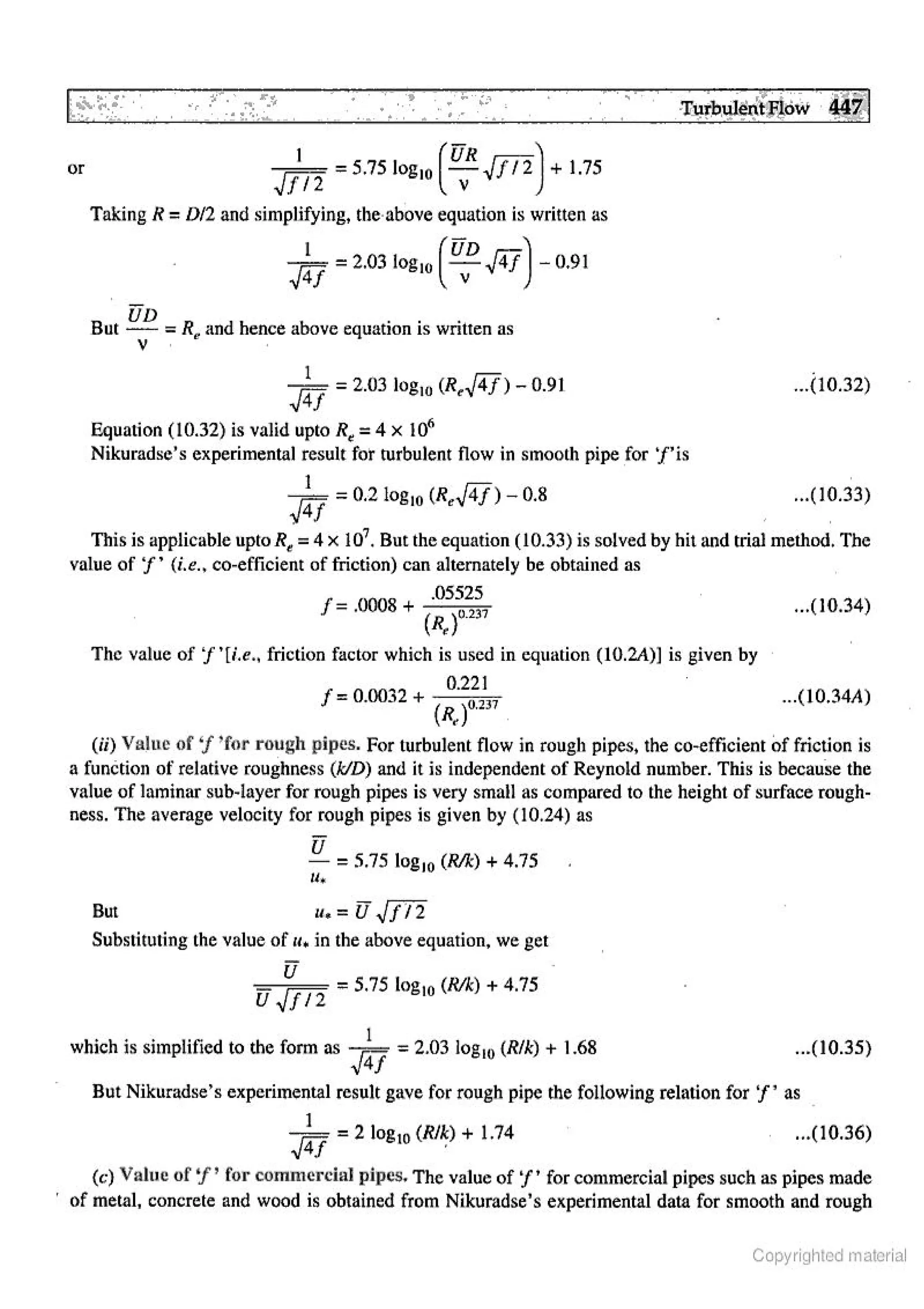 Fluid Mechanic and Hyraulics