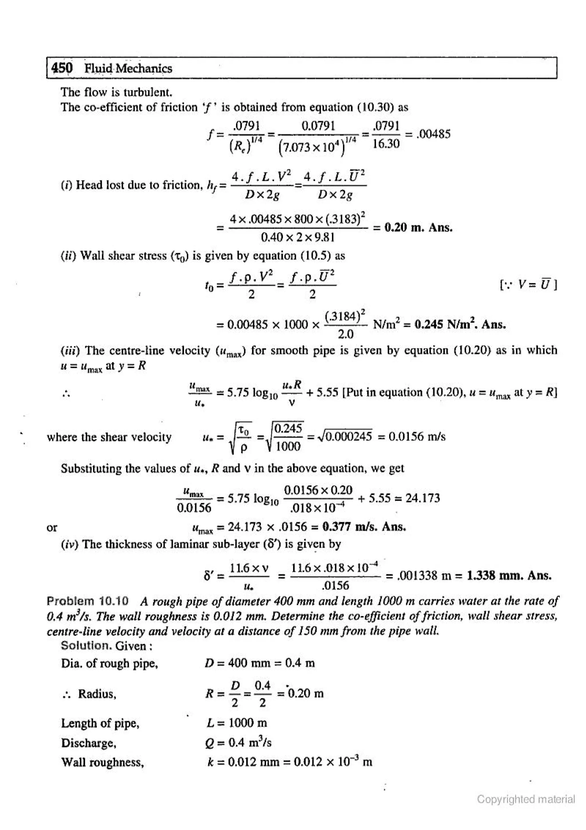Fluid Mechanic and Hyraulics