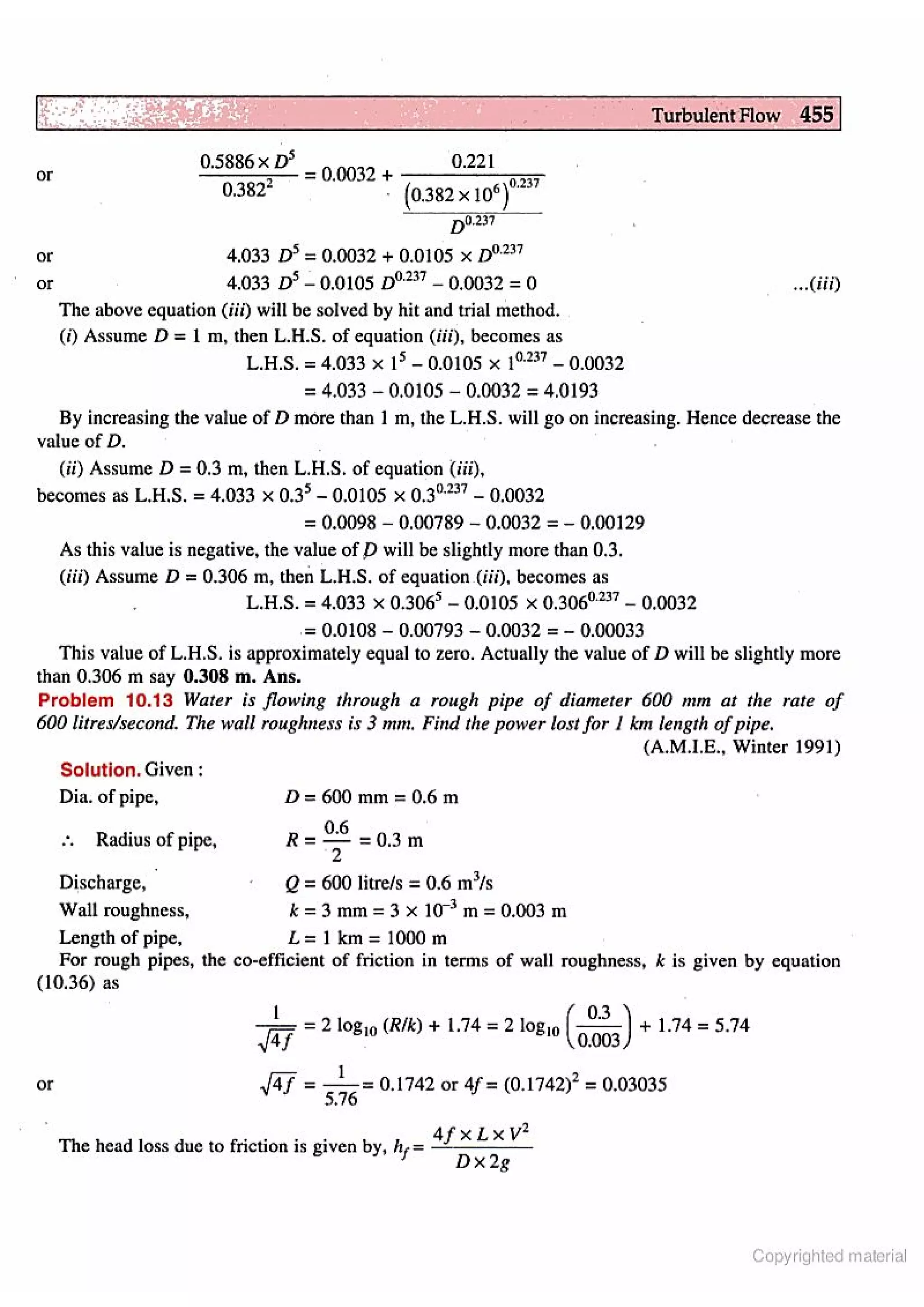 Fluid Mechanic and Hyraulics