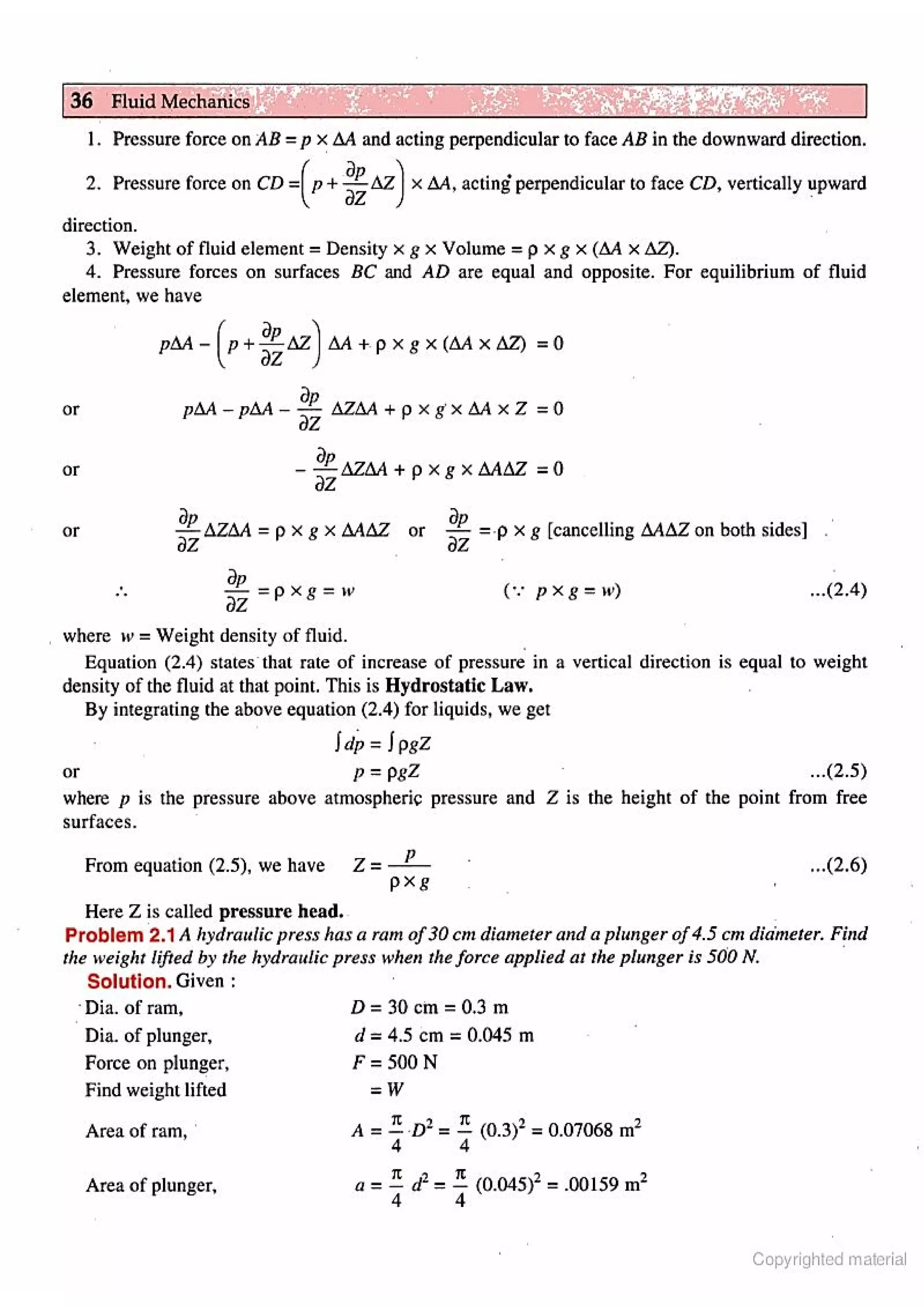 Fluid Mechanic and Hyraulics
